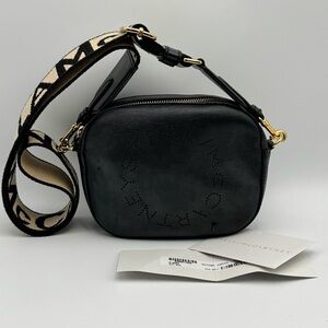 Stella McCartney Perforated Logo Crossbody Bag and Belt Bag Black W/ Tags Gift